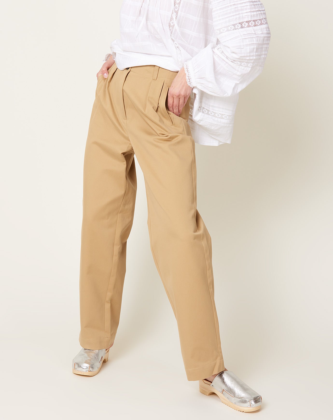 Painter Pants in Caramel, Skall Studio, Covet + Lou