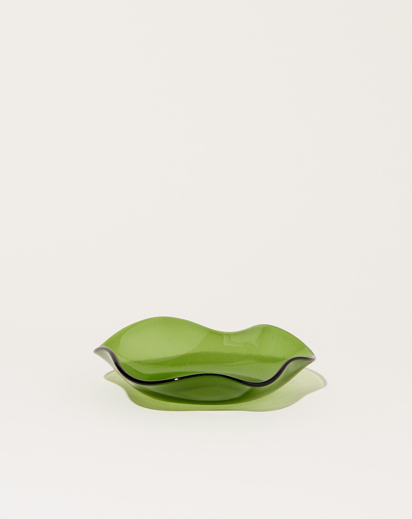 Sophie Lou Jacobsen Small Petal Plate in Olive (Transparent)