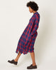 Sultan Wash Rola Dress in Red & Navy Scottish Plaid