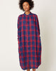 Sultan Wash Rola Dress in Red & Navy Scottish Plaid