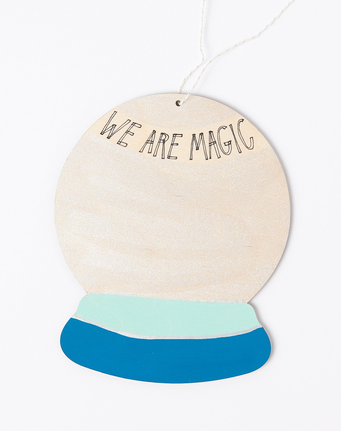 The Great Lakes Goods We Are Magic Wall Charm in Peacock and Sea Foam