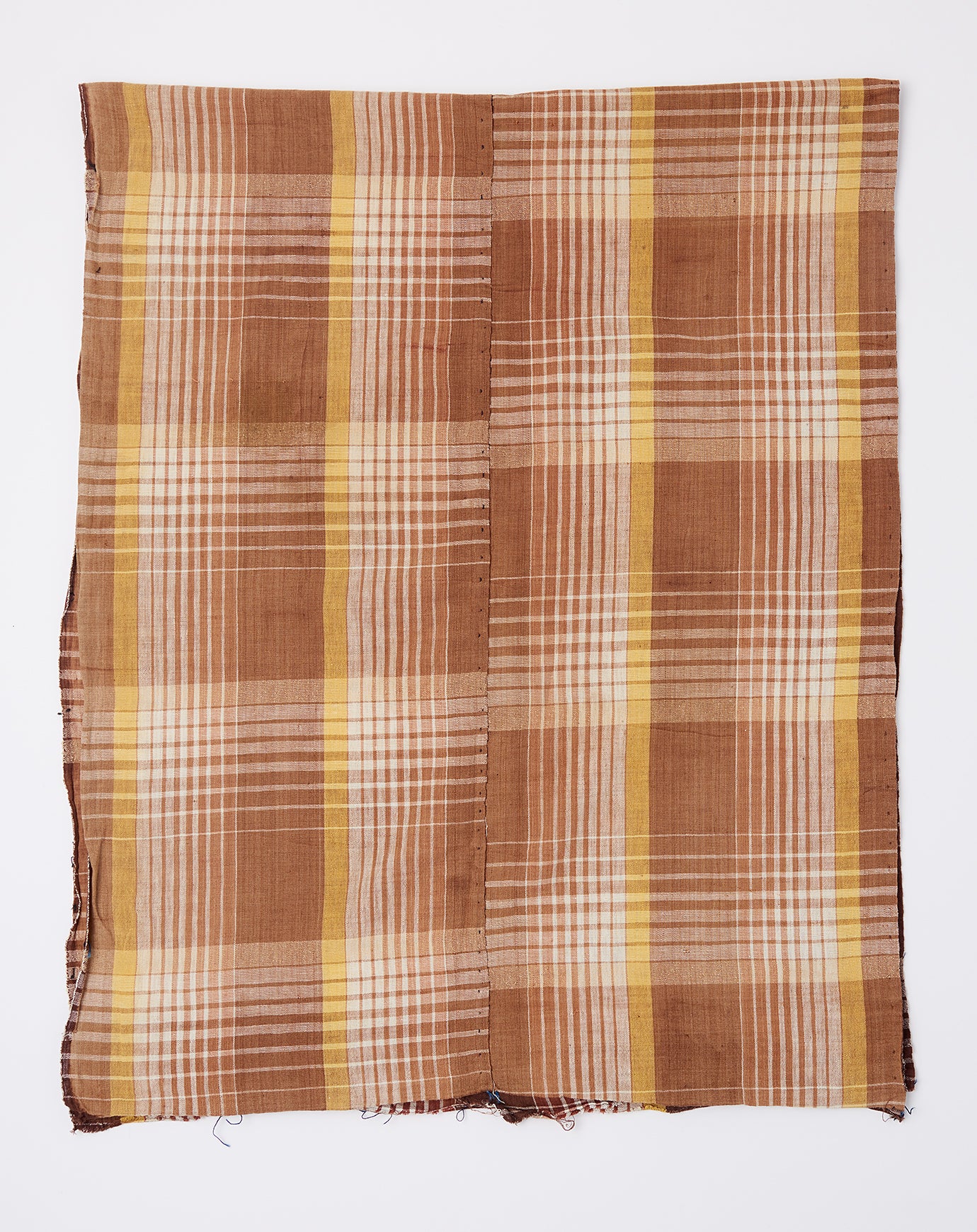 Vintage Oversized Scarf in Clay Madras