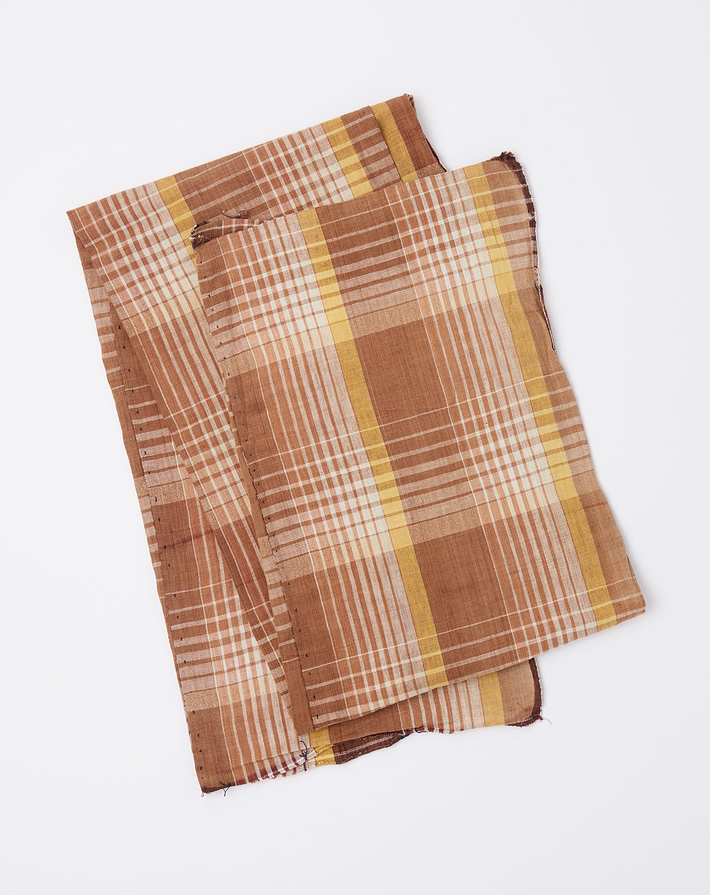 Vintage Oversized Scarf in Clay Madras