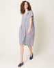 Zero + Maria Cornejo Fin Gaban Dress in Indigo Summer Stripe