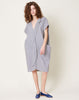 Zero + Maria Cornejo Fin Gaban Dress in Indigo Summer Stripe